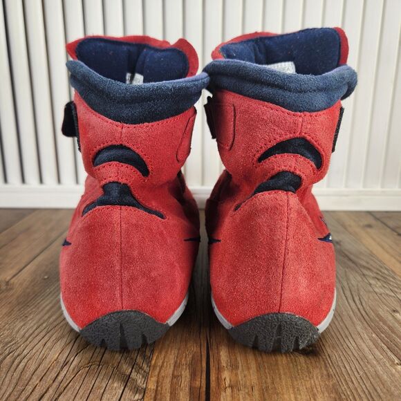 VTG Nike Air Drive Pro S Racing Compound Mens Sz 9 Red Suede Pit Crew Shoes Cars - Picture 4 of 9